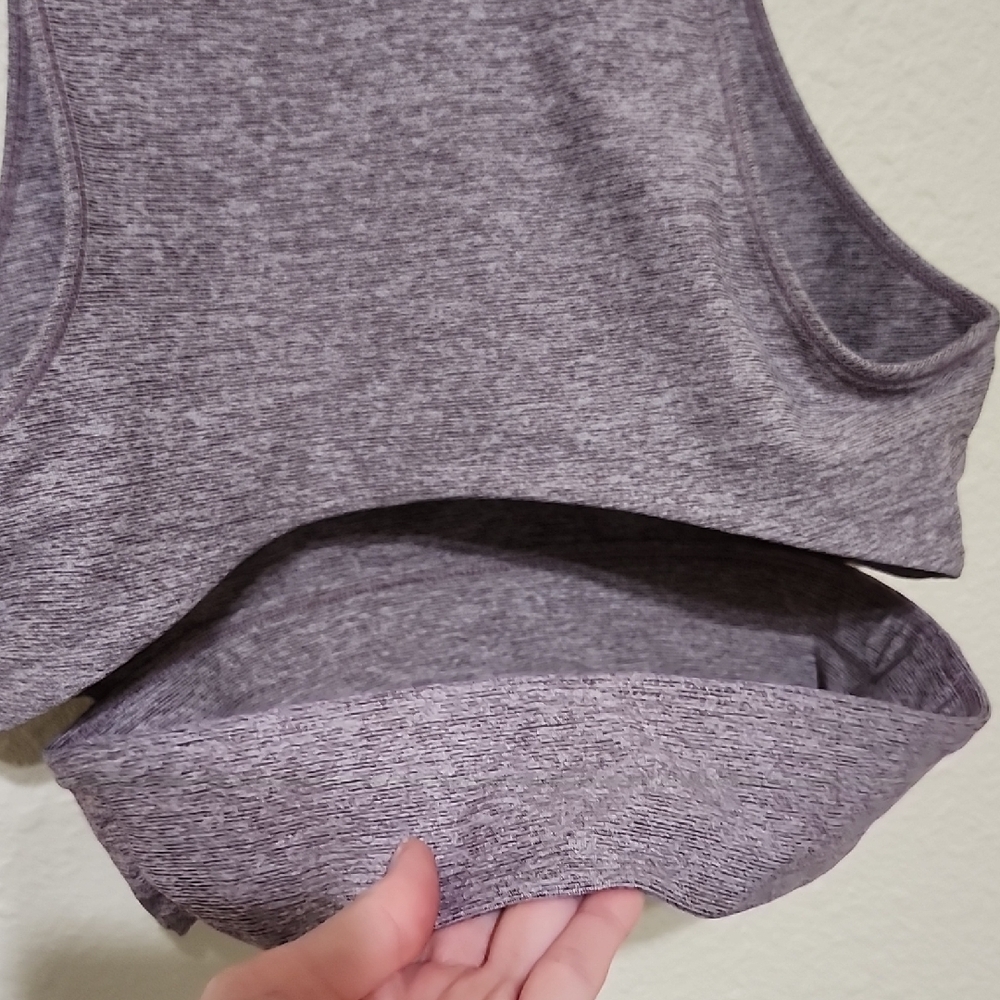 Heather Gray Sports Bra - Picture 4 of 5